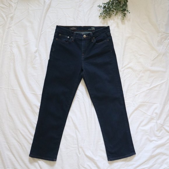 J. CREW Vintage Cropped Jeans Dark Wash Size 28 - Picture 2 of 11